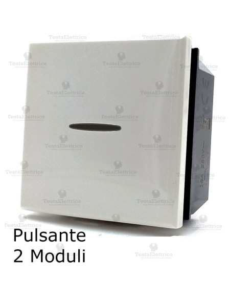 pulsante 2 moduli compatibile bticino axolute 