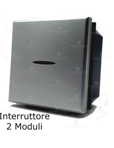 interruttore 2 moduli compatibile bticino axolute tech