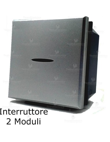 interruttore 2 moduli compatibile bticino axolute tech