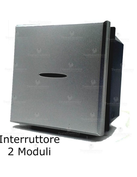 interruttore 2 moduli compatibile bticino axolute tech
