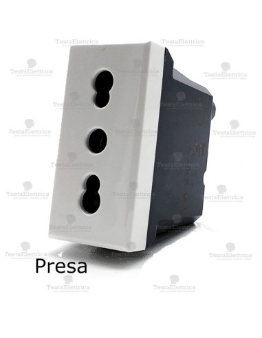 presa compatibile bticino axolute bianca