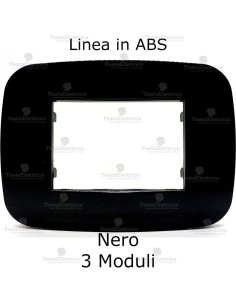 Placchetta nera compatibile bticino Axolute