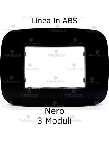 Placchetta nera compatibile bticino Axolute