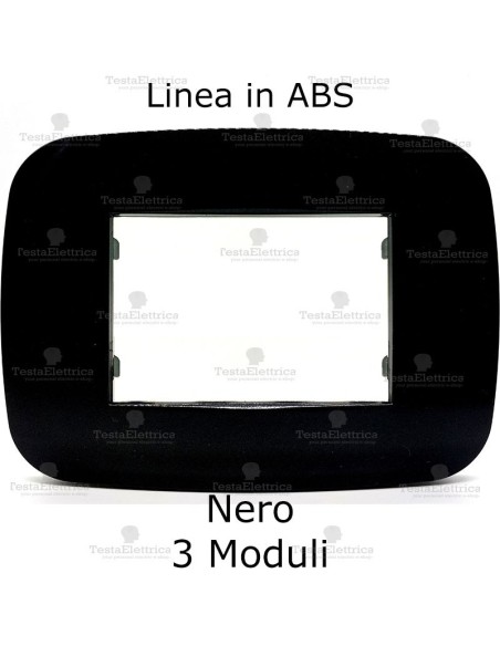 Placchetta nera compatibile bticino Axolute