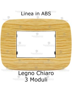 Placchetta compatibile bticino Axolute colore legno