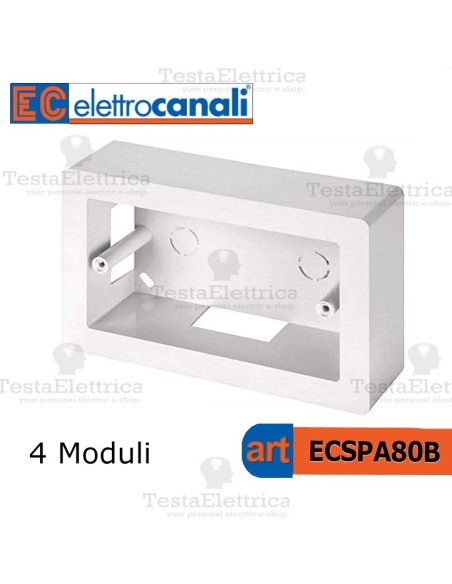 Cassetta portafrutti 4 moduli