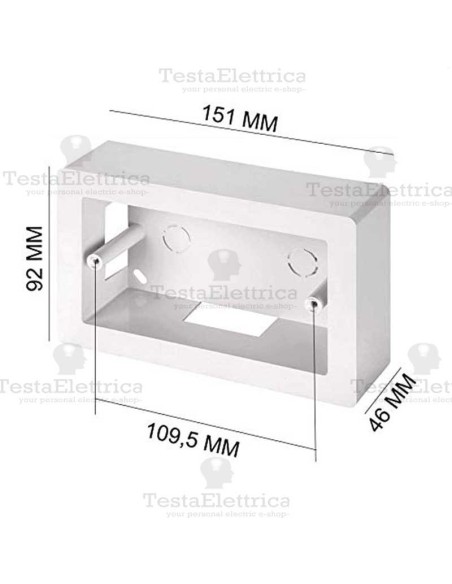 Scatola  portafrutti 4 posti