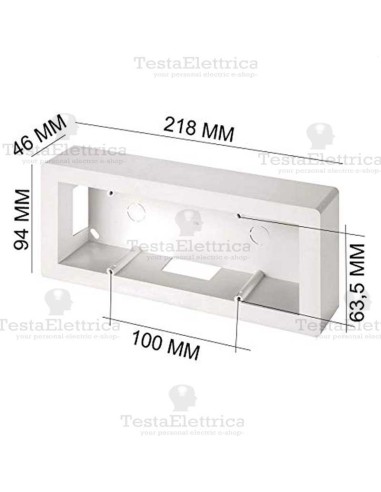 scatola  portafrutti 6 moduli