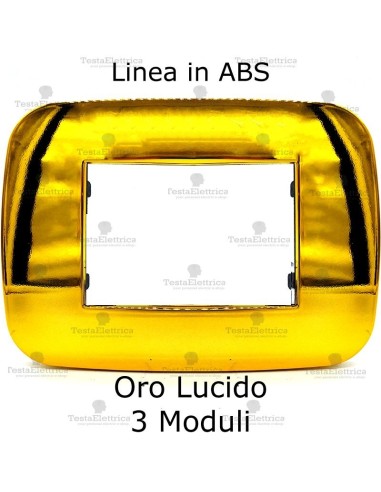 Placca oro lucido compatibile bticino Axolute