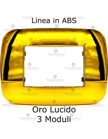 Placca oro lucido compatibile bticino Axolute