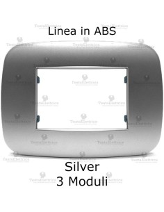 Placchetta compatibile bticino Axolute silver