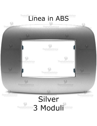 Placchetta compatibile bticino Axolute silver