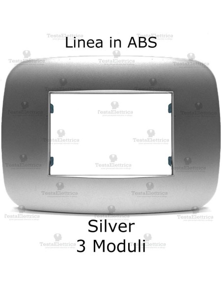 Placchetta compatibile bticino Axolute silver