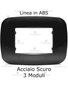 Placchetta compatibile bticino Axolute acciaio