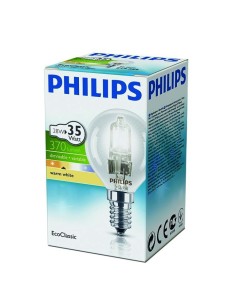 Lampada alogena sfera 28W E14 Philips 2