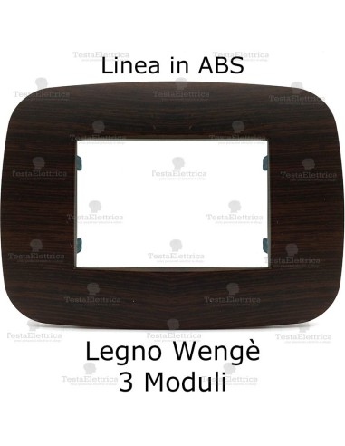 Placca wengè compatibile bticino Axolute 