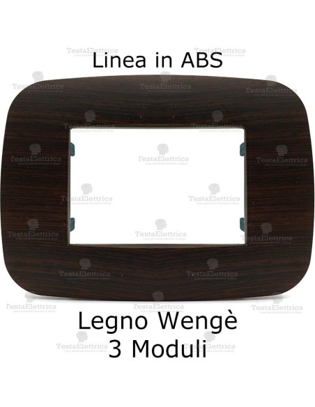 Placca wengè compatibile bticino Axolute 