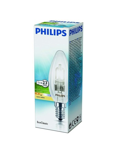 Lampada alogena oliva 28W E14 Philips