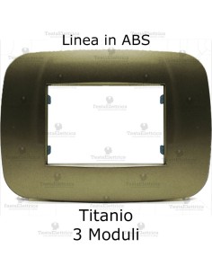 Placca titanio compatibile bticino Axolute 