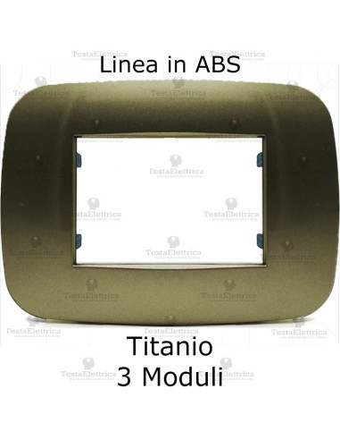 Placca titanio compatibile bticino Axolute 