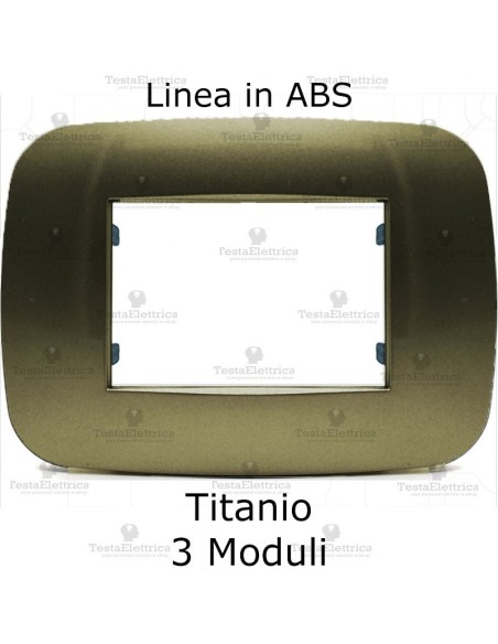 Placca titanio compatibile bticino Axolute 