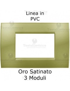 Placca oro satinato compatibile LivingLight  