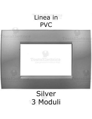 Placca silver compatibile LivingLight  