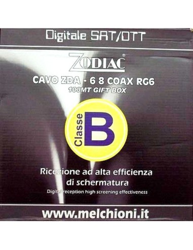 cavo tv DTT/SAT ZDB-6.8mm 100 Mt Zodiac