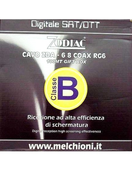 cavo tv DTT/SAT ZDB-6.8mm 100 Mt Zodiac