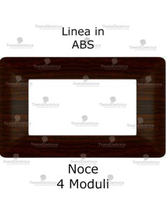 Placca radica di noce compatibile con serie Bticino Matix 