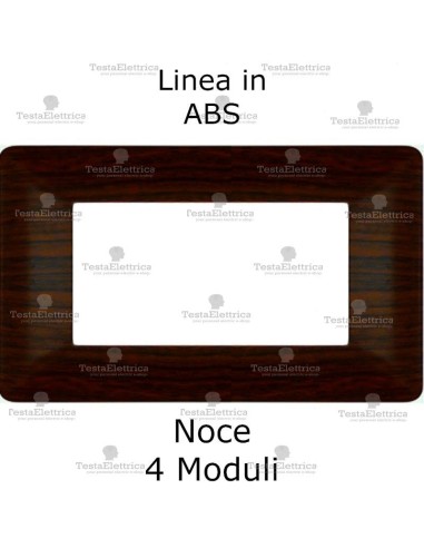 Placca radica di noce compatibile con serie Bticino Matix 