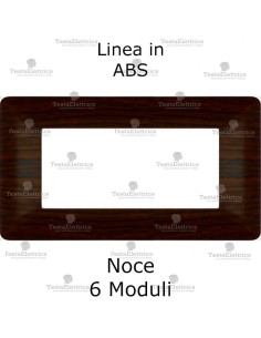 Placca radica di noce compatibile con serie Bticino Matix 