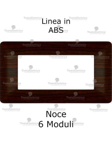 Placca radica di noce compatibile con serie Bticino Matix 