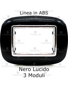  placca compatibile axolute nero lucido