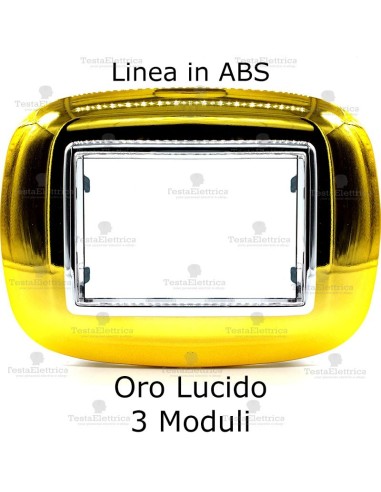  placca compatibile axolute oro lucido
