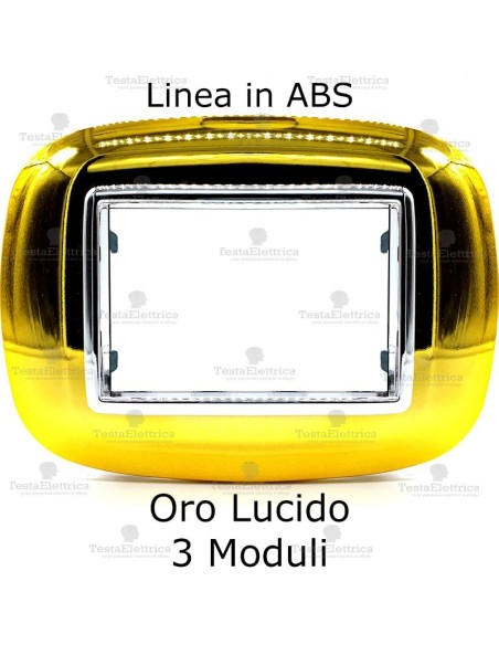  placca compatibile axolute oro lucido