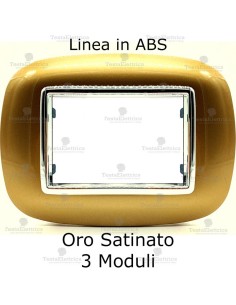  placca compatibile axolute oro satinato 