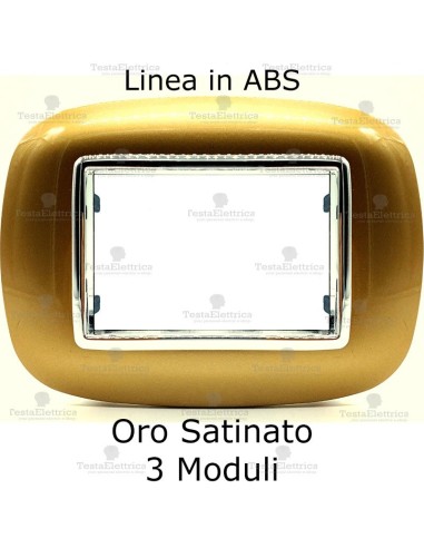  placca compatibile axolute oro satinato 