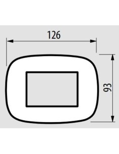  placca compatibile axolute cromo lucido 2