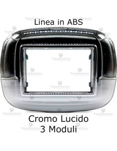  placca compatibile axolute cromo lucido