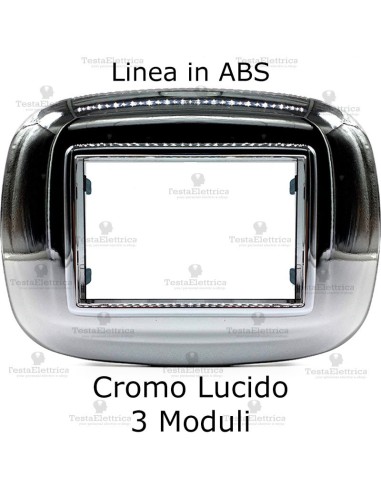  placca compatibile axolute cromo lucido