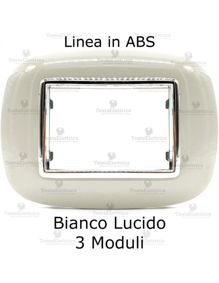  placca compatibile axolute bianca