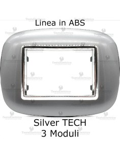  placca compatibile axolute silver