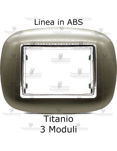 placca compatibile bticino axolute titanium