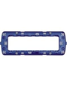 Placchetta Bianca 7 moduli compatibile bticino living light 2