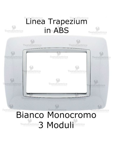 Placchetta Bianca cornicetta bianca compatibile bticino living light
