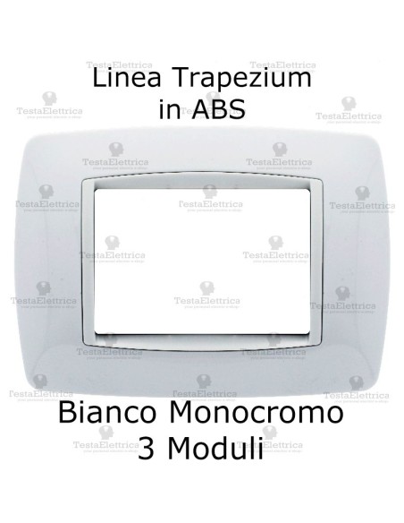 Placchetta Bianca cornicetta bianca compatibile bticino living light