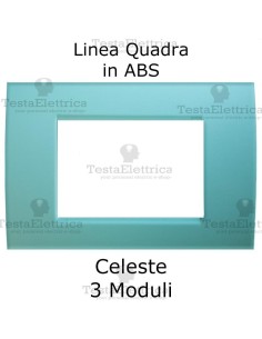 Placchetta Celeste compatibile con serie Bticino LivingLight 
