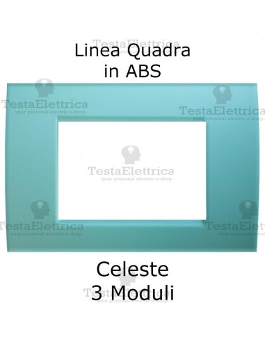 Placchetta Celeste compatibile con serie Bticino LivingLight 