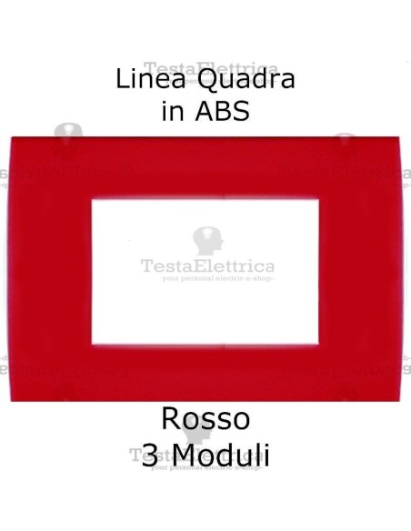 Placchetta Rossa compatibile con serie Bticino LivingLight 